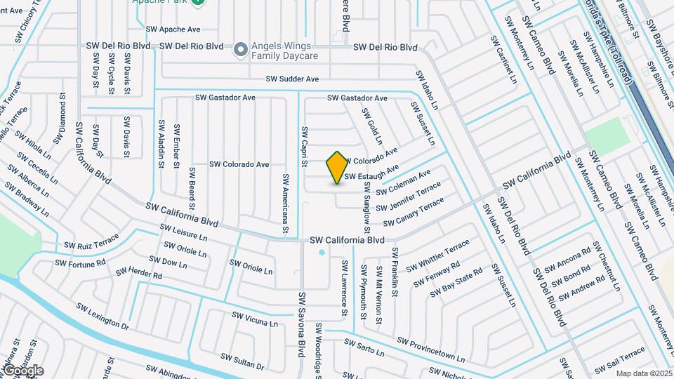 1137 SW Coleman Ave Map and Location Details