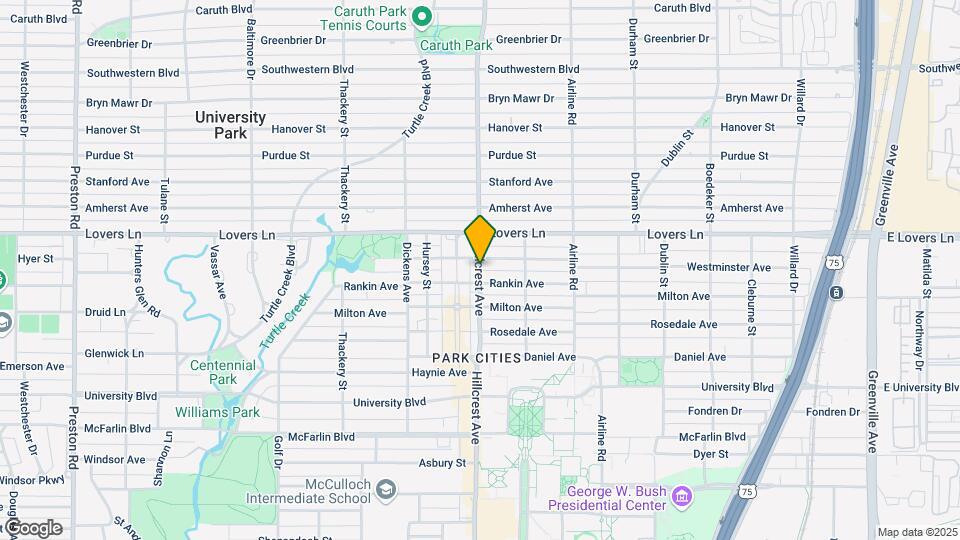 6950 Hillcrest Ave Map and Location Details