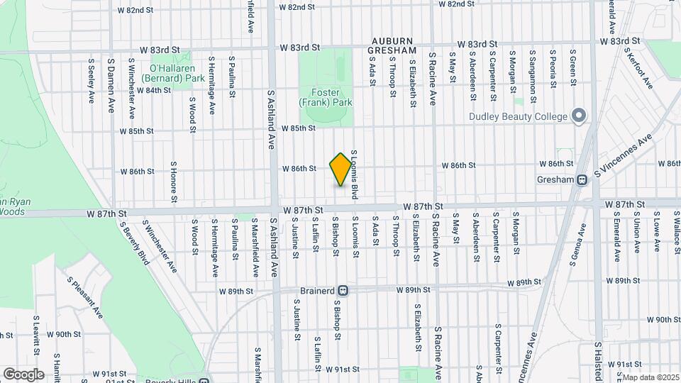 8635 S Bishop St, Unit 2 Map and Location Details