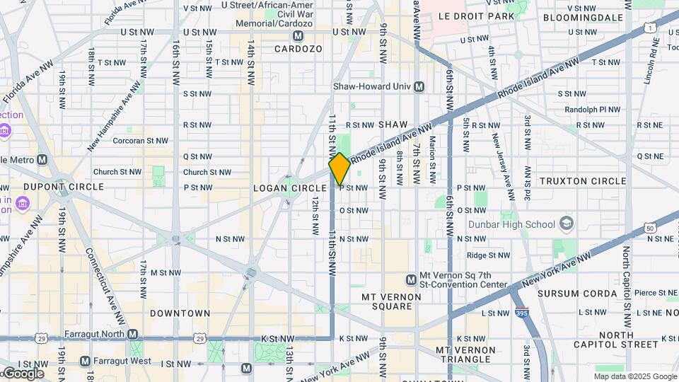 1010 P St NW Map and Location Details