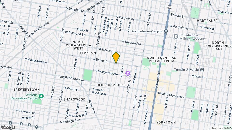 1845 N 19th St Map and Location Details