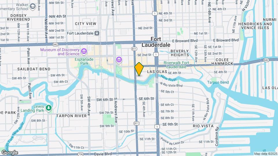 333 N New River Dr E Map and Location Details