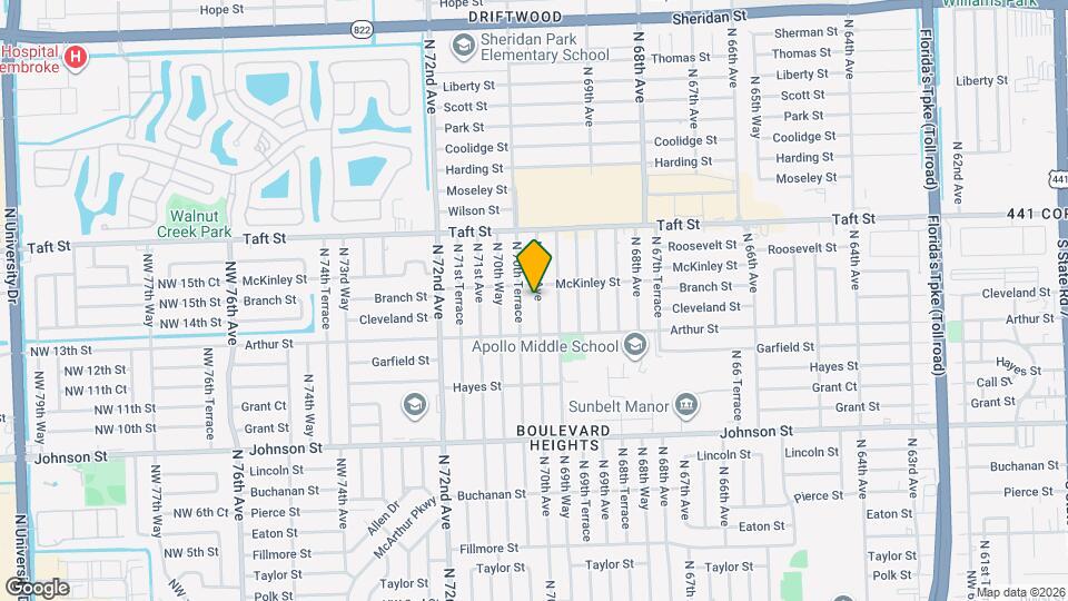 1420 N 70th Ave Map and Location Details