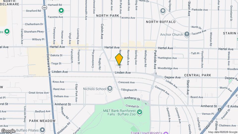 24 North Park Ave Map and Location Details