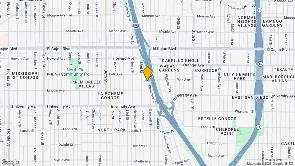 4040 Boundary St Mapa y Detalles de la Ubicación