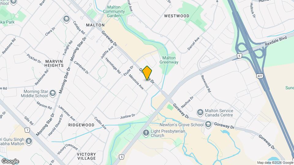 7098 Goreway Dr Map and Location Details