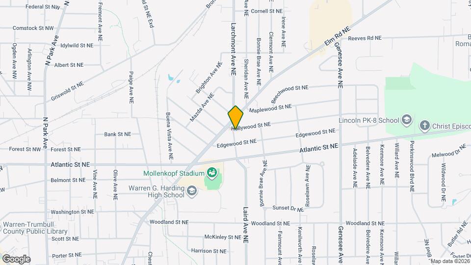 1206 Hollywood St NE Map and Location Details