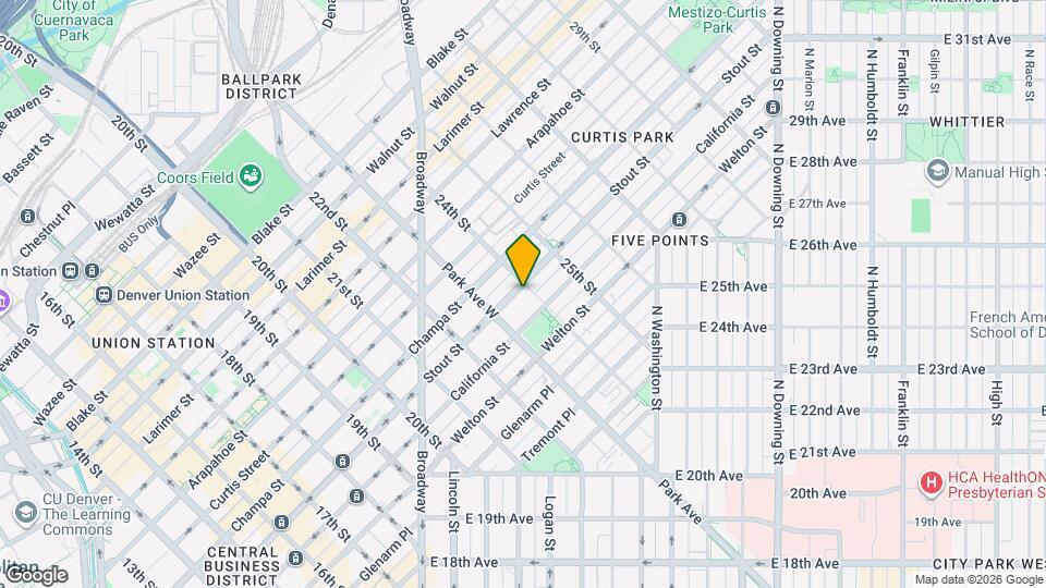 2376 Stout St Mapa y Detalles de la Ubicación