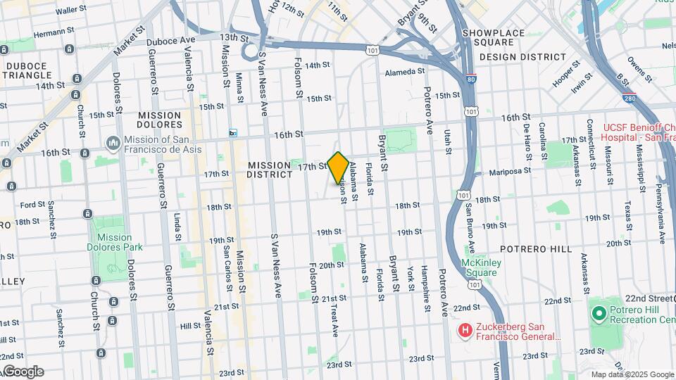 2170 Harrison St Map and Location Details