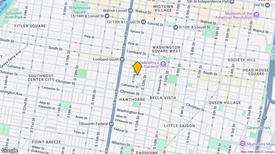 1227 Fitzwater St Map and Location Details