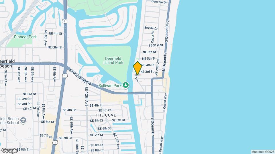 Beach Villas in Deerfield Mapa y Detalles de la Ubicación