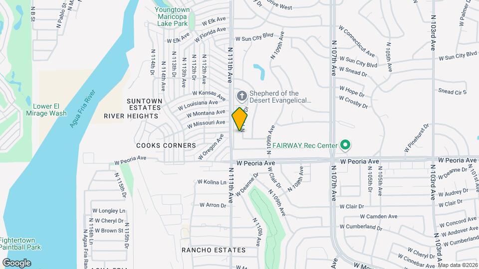 10806 N 110th Dr Map and Location Details
