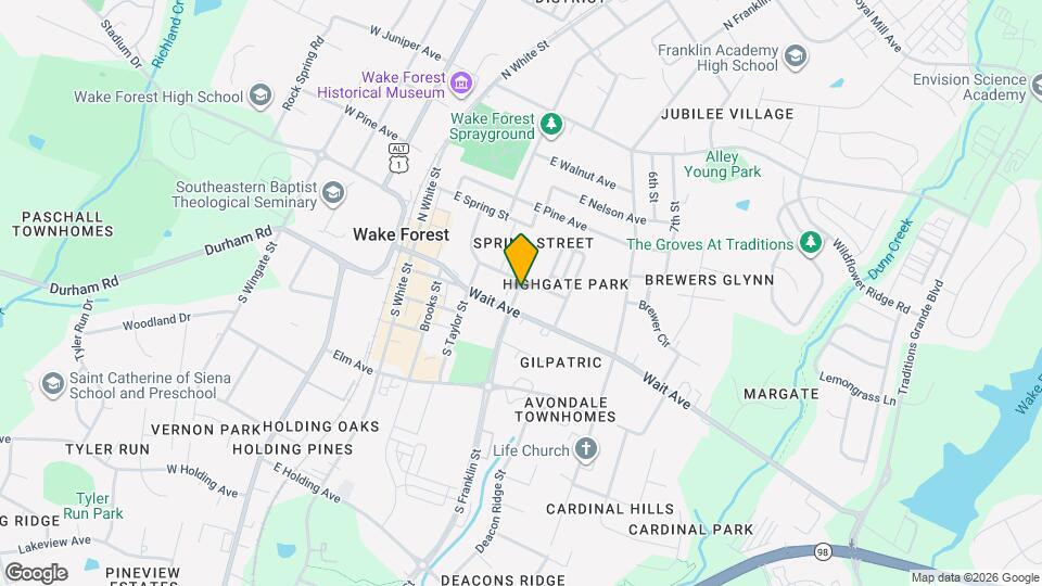 106 N Franklin St Map and Location Details