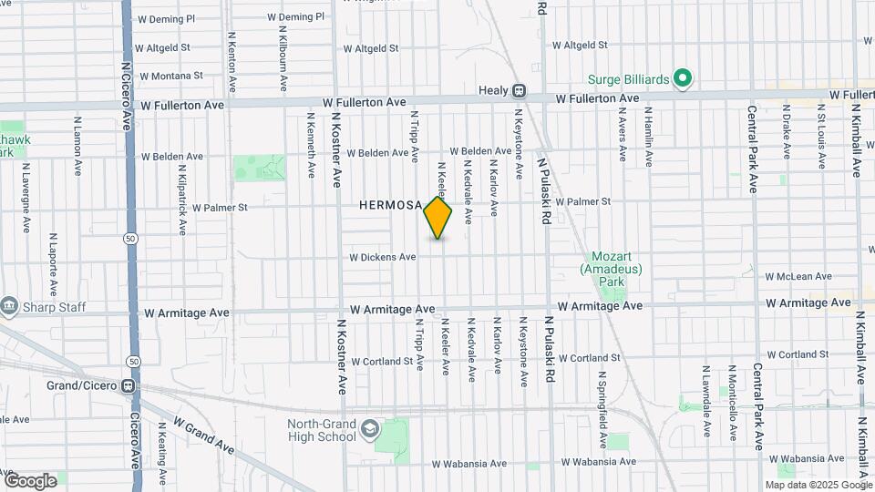 2108 N Keeler Ave, Unit 2 Map and Location Details