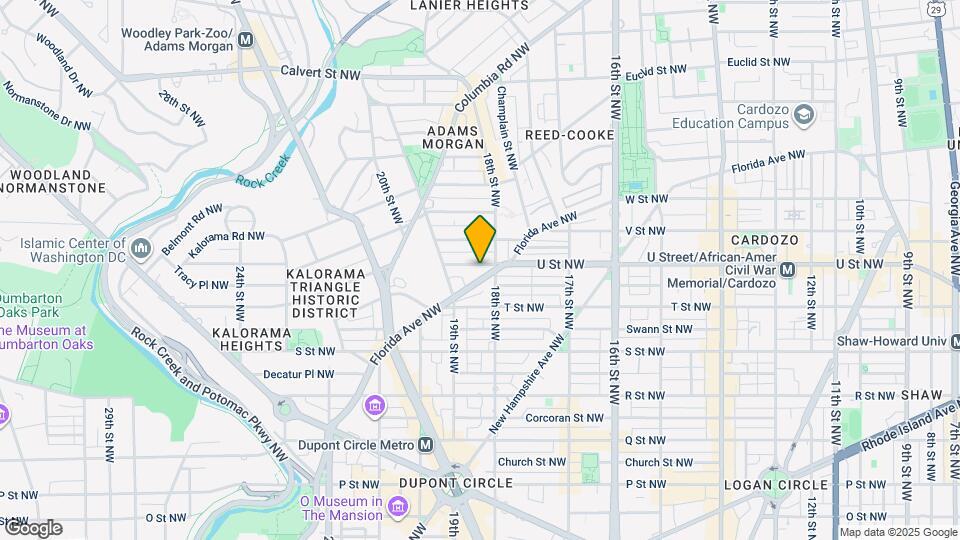 1812 Vernon St NW Map and Location Details