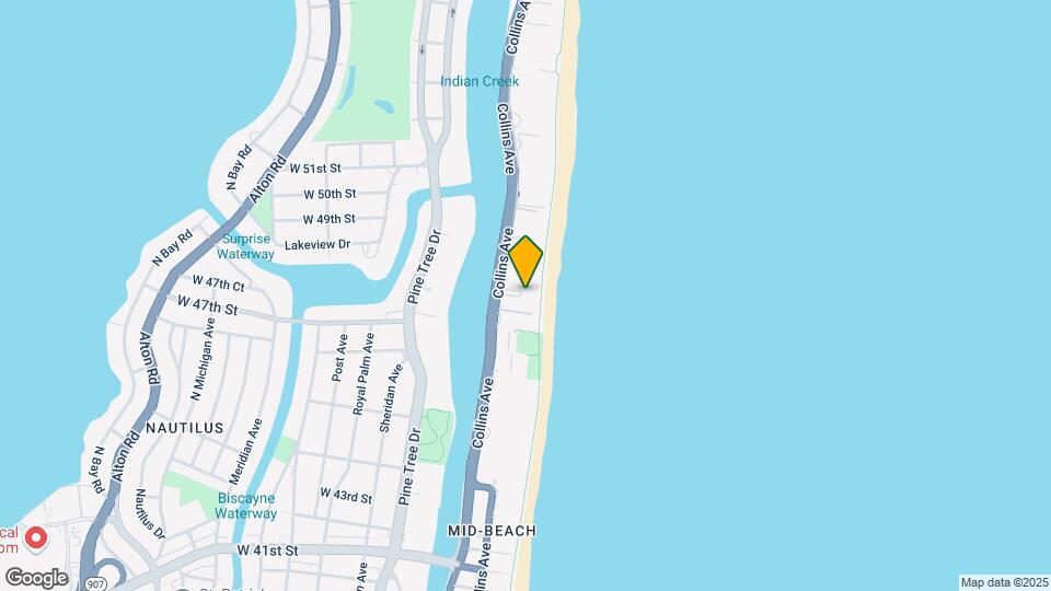 4775 Collins Ave, Unit 1200 Map and Location Details