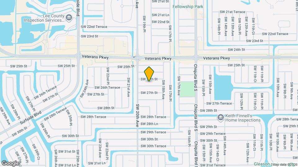 1901 SW 26th Terrace Mapa y Detalles de la Ubicación