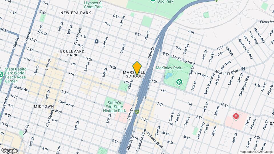 2814 H St Mapa y Detalles de la Ubicación