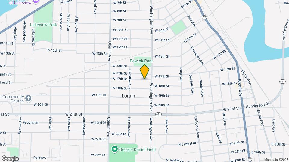 1021 W 17th St Map and Location Details