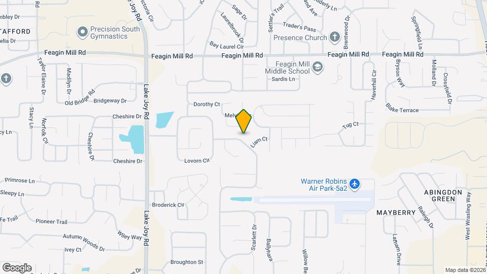 604 Twelve Oaks Dr Map and Location Details