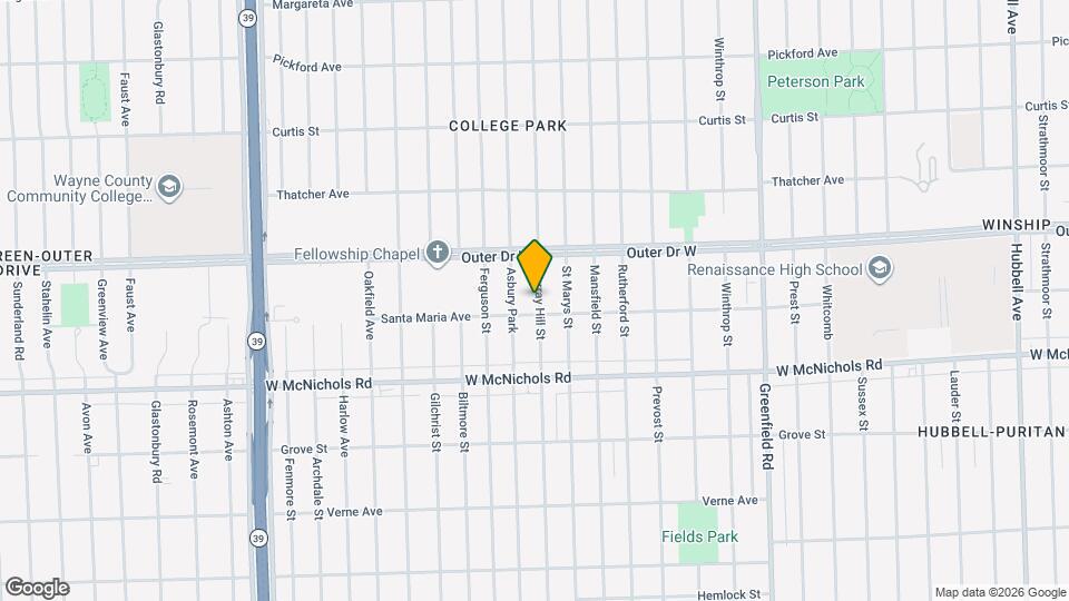 17321 Murray Hill St Map and Location Details