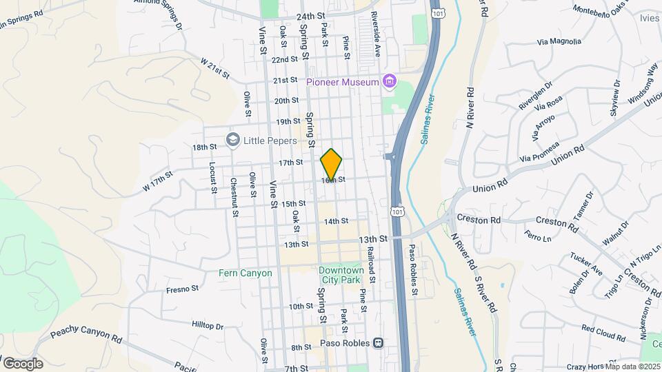 1535 Park St Map and Location Details