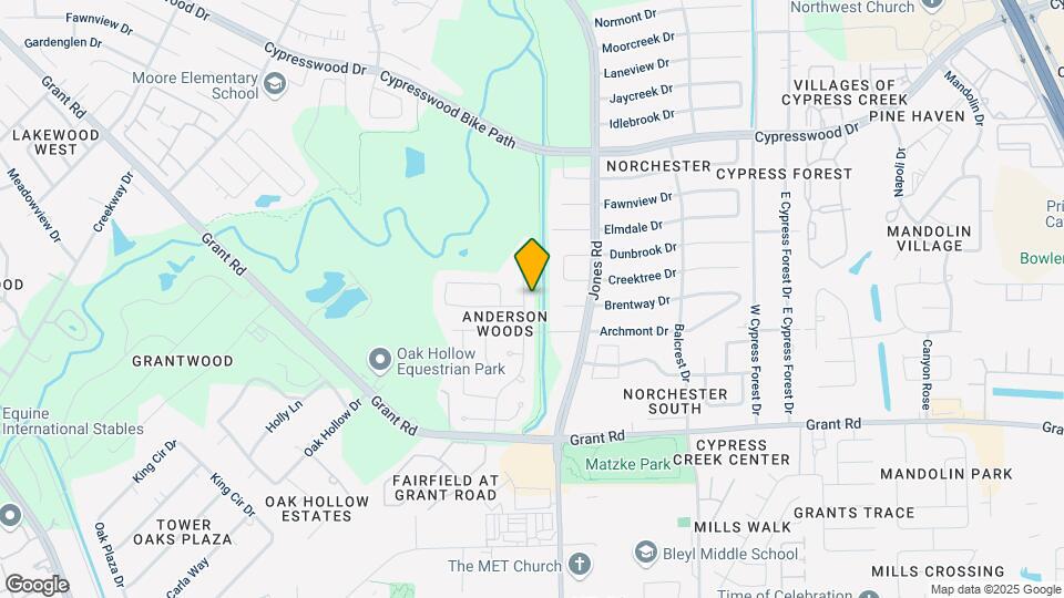 13622 Anderson Woods Dr Map and Location Details