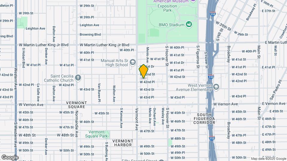 965 W 42nd Pl Mapa y Detalles de la Ubicación