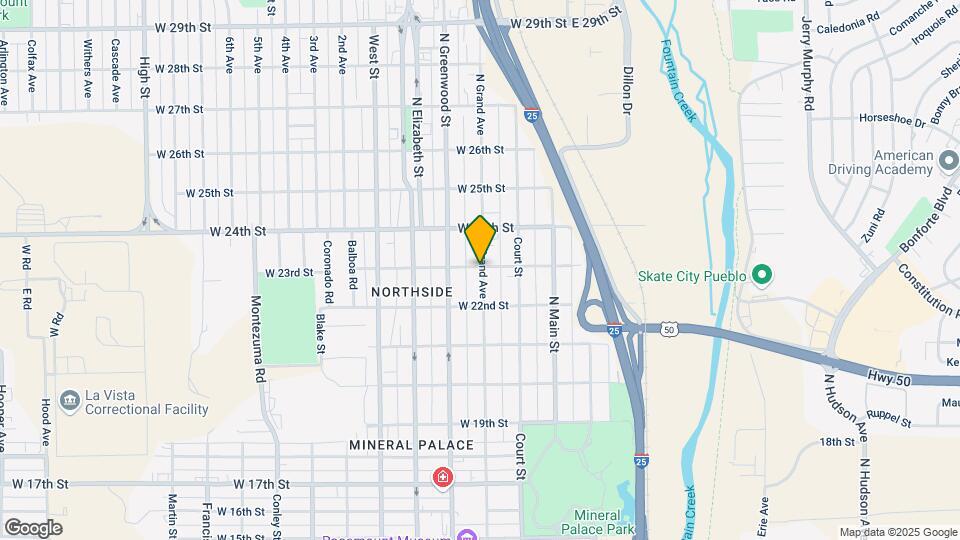 2229 N Grand Ave Map and Location Details