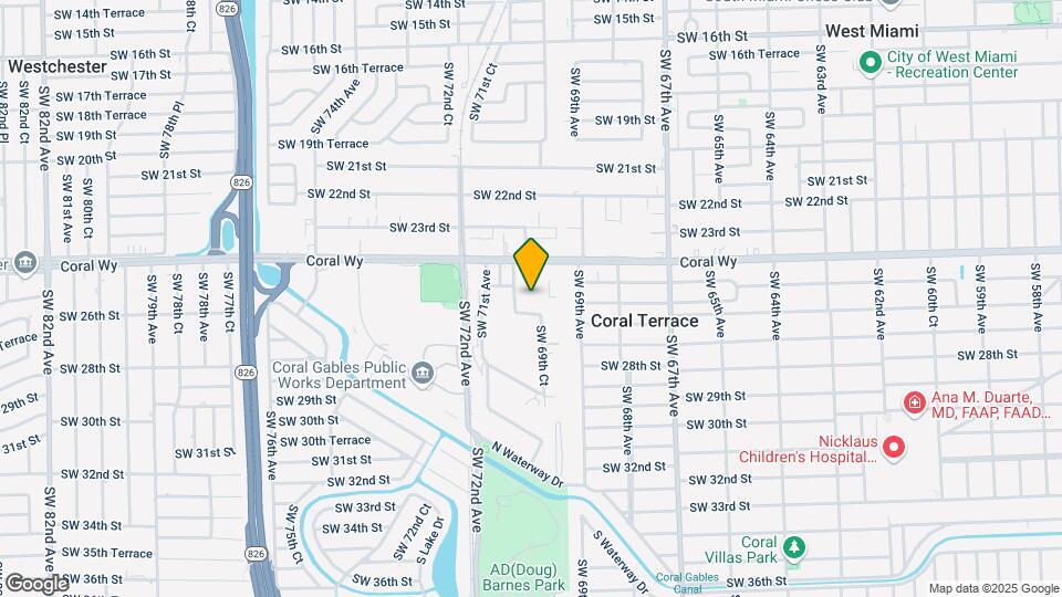 7040 SW 24th St Map and Location Details