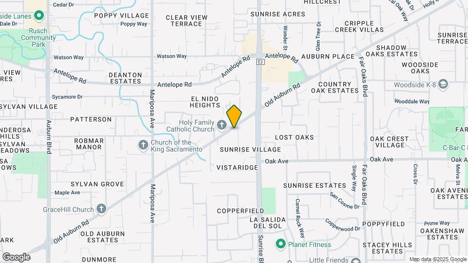 7856 Old Auburn Rd Mapa y Detalles de la Ubicación
