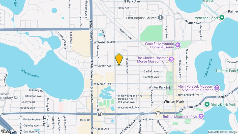 840 W Canton Ave Map and Location Details