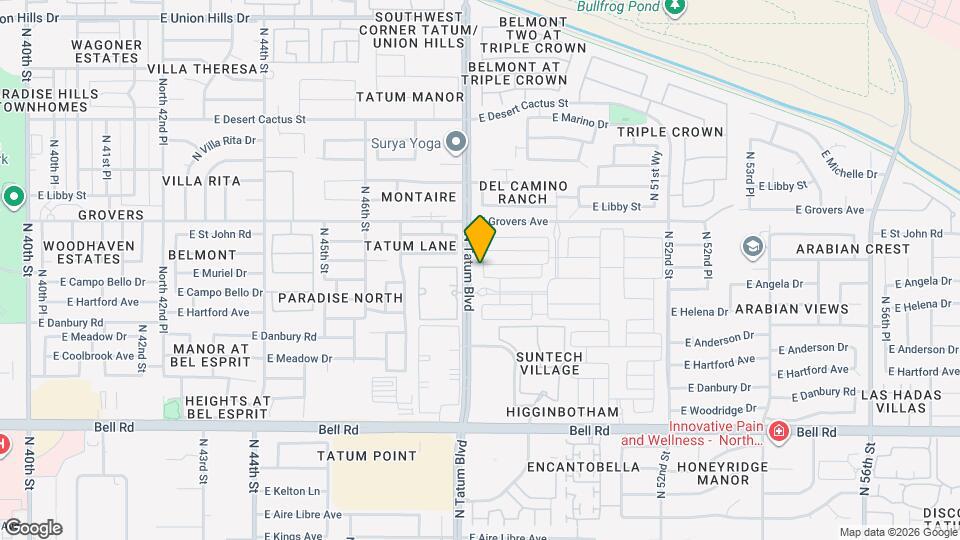 17534 N 48th Pl Map and Location Details