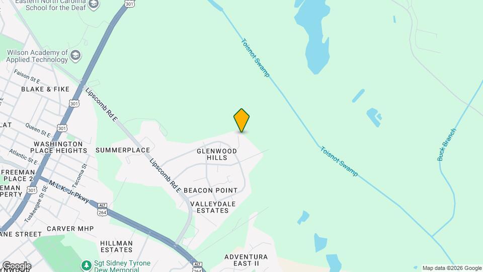 2110 Shamrock Dr E Map and Location Details