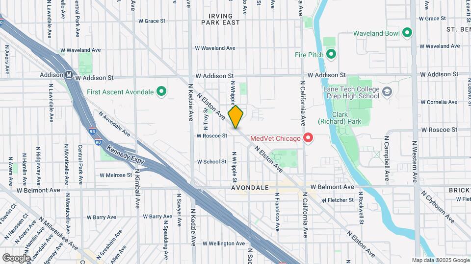 3420 N Elston Ave Mapa y Detalles de la Ubicación