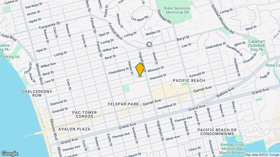 1534 Diamond St Map and Location Details
