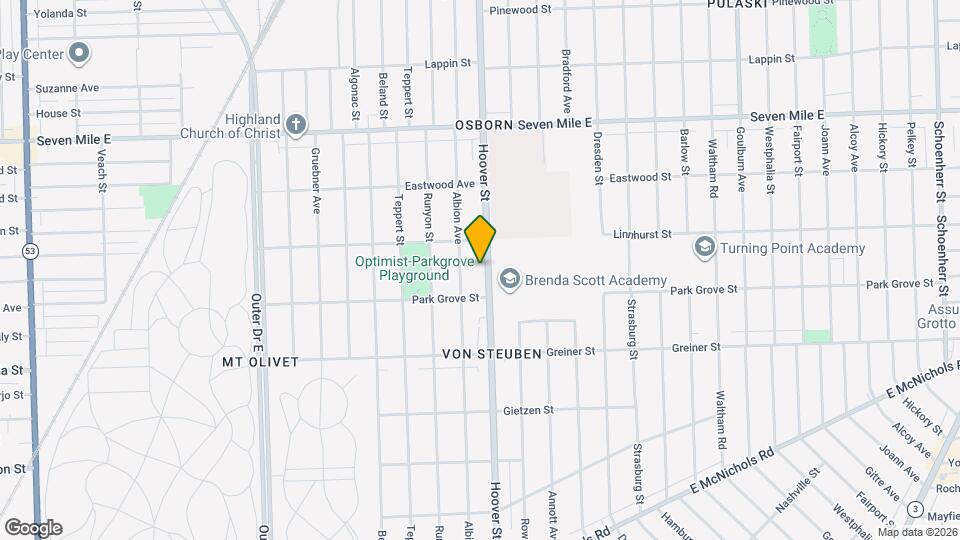 18457 Hoover St Map and Location Details