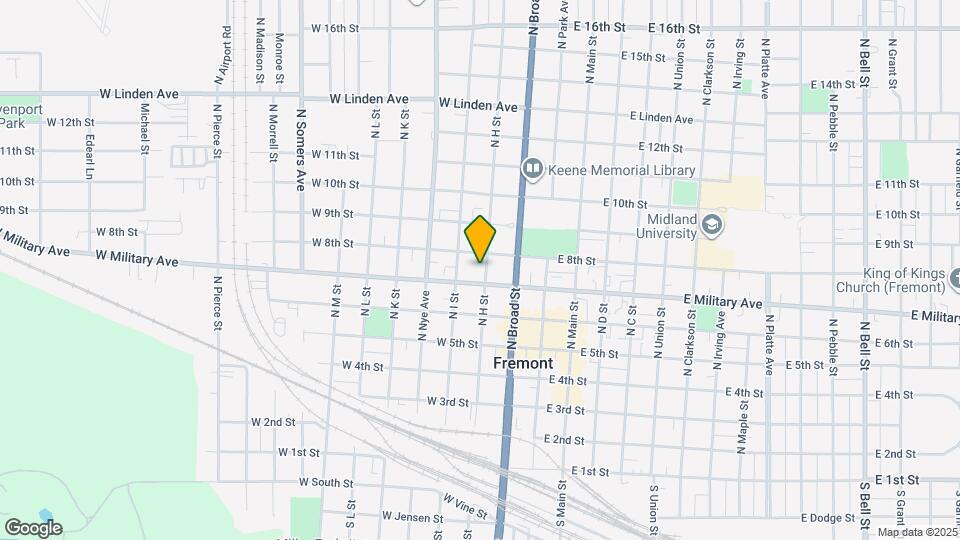 725 N H St Map and Location Details