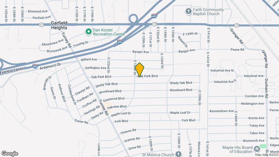 12816 Oak Park Blvd Mapa y Detalles de la Ubicación