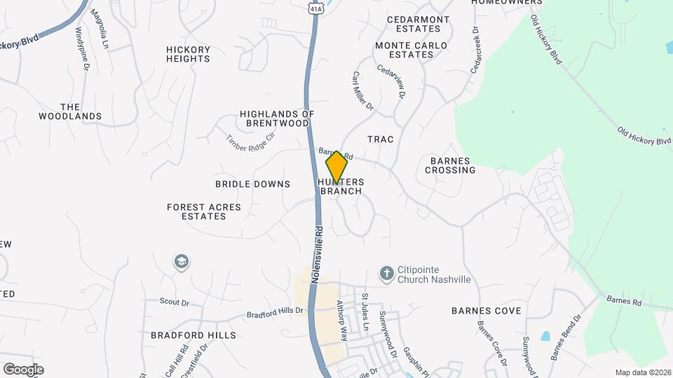 1701 Hunters Branch Rd Map and Location Details