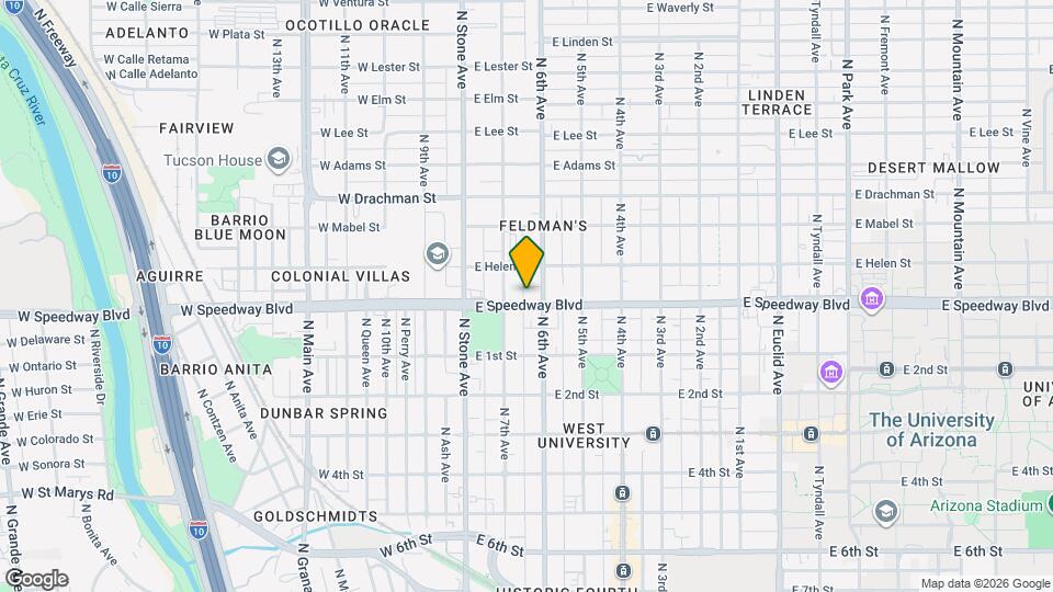 131 E Speedway Blvd Map and Location Details