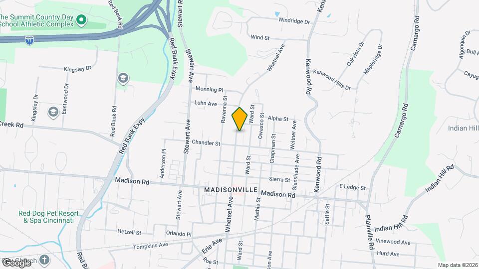 5316 Whetsel Ave Mapa y Detalles de la Ubicación