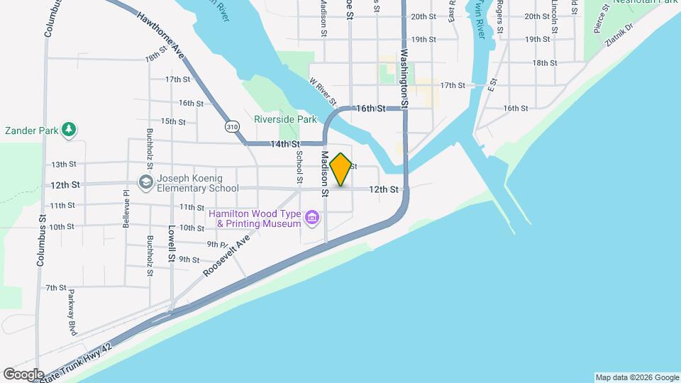 1711 12th St Map and Location Details