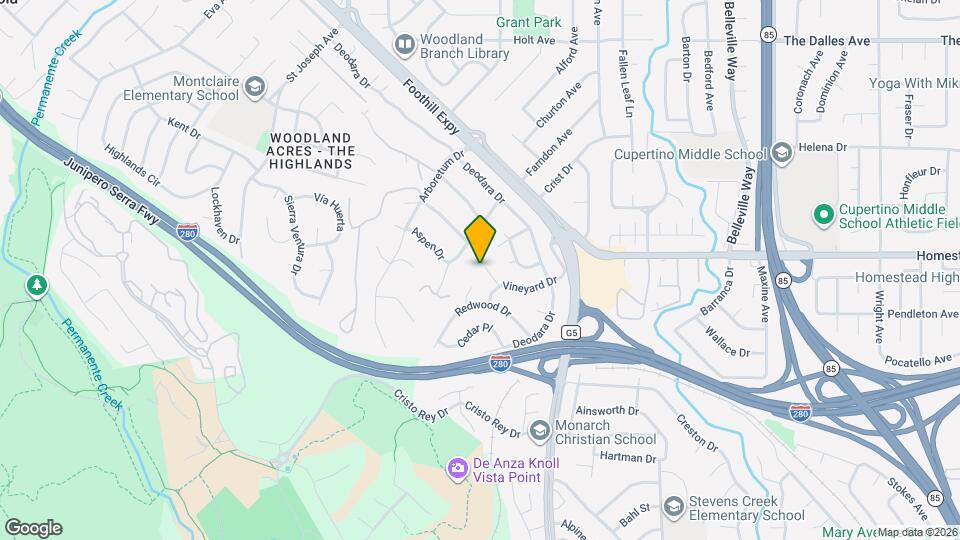 2214 Vineyard Ct Map and Location Details