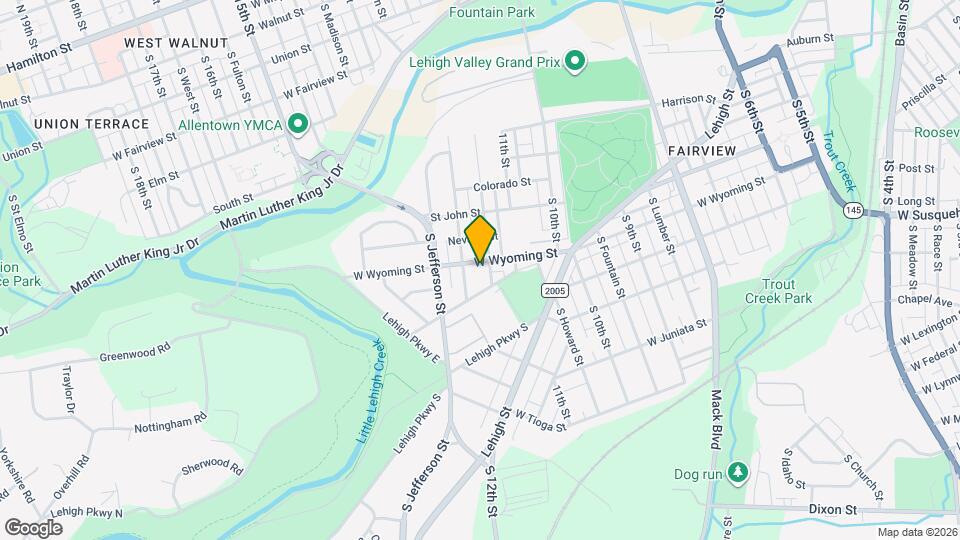 1134 W Wyoming St Map and Location Details