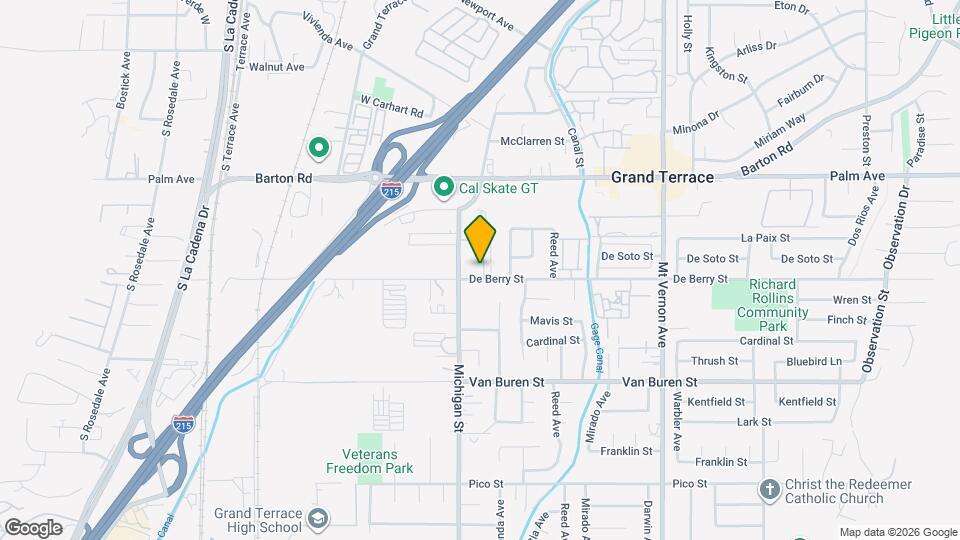 22144 De Berry St Mapa y Detalles de la Ubicación