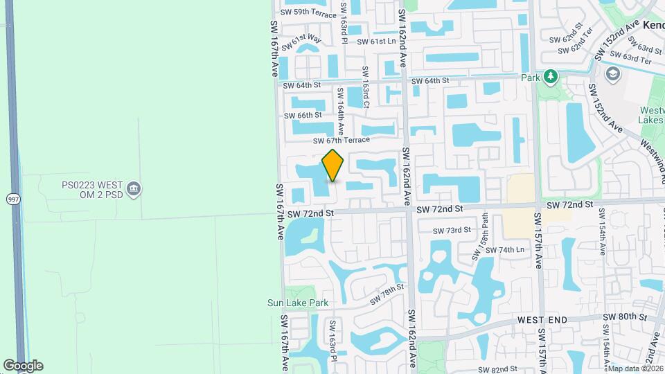 7050 SW 164th Ct Map and Location Details
