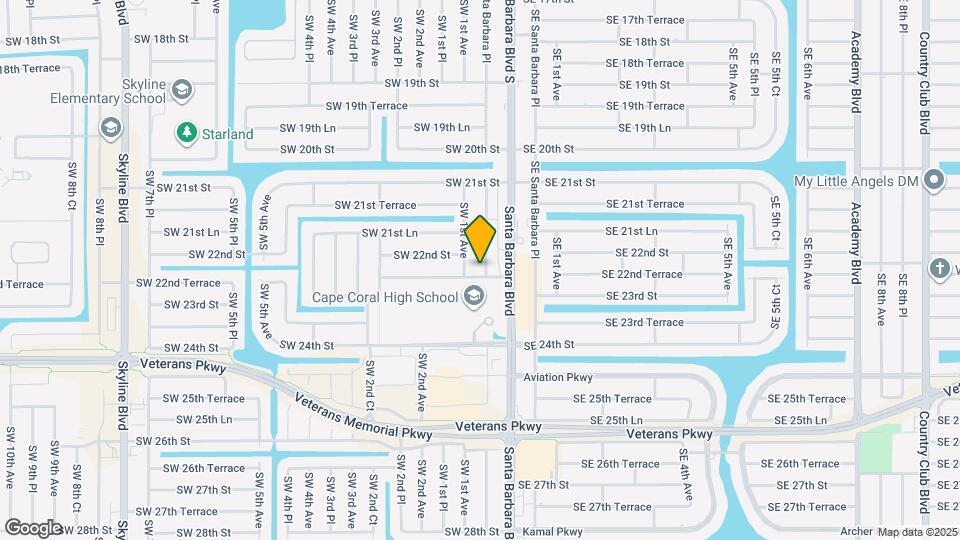 2212 SW Santa Barbara Pl Map and Location Details