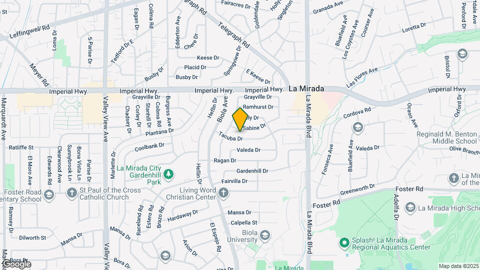 14769 Tacuba Dr Map and Location Details
