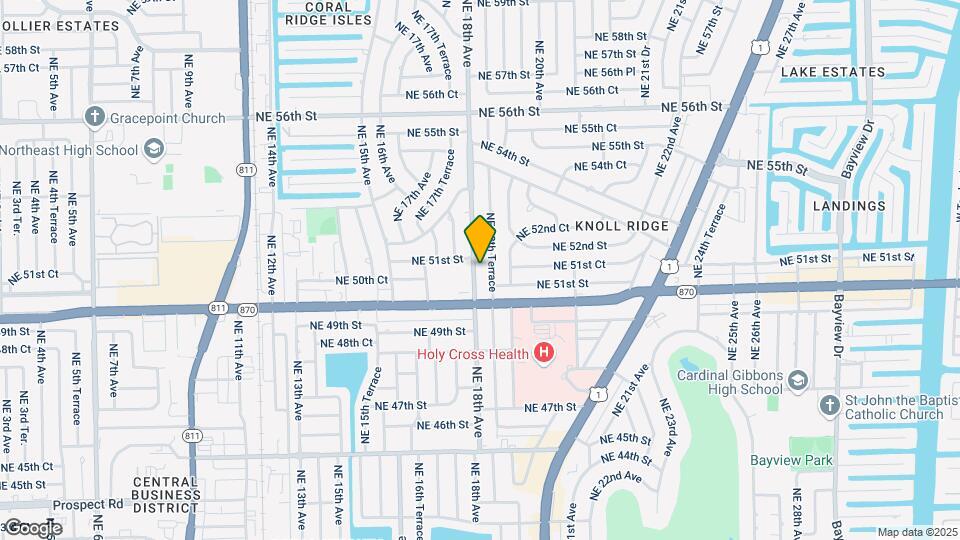 5132 NE 18th Ave Map and Location Details